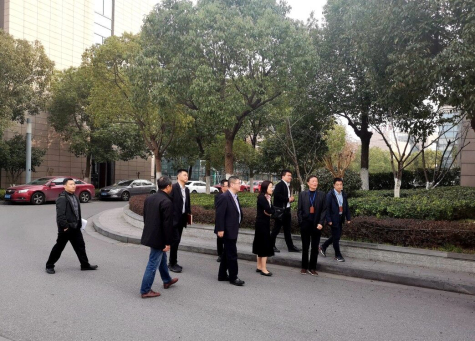 蘇州工業(yè)園區金雞湖商務(wù)區領(lǐng)導來(lái)科技園考察調研