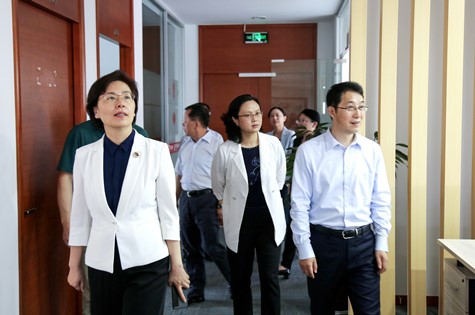 江蘇省委網(wǎng)信辦、省委宣傳部領(lǐng)導赴蘇化科技園調研重點(diǎn)企業(yè)