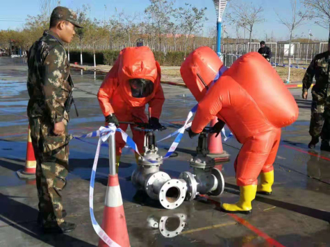 寧夏華御參加中衛市2018年安全生產(chǎn)應急救援技能比武競賽