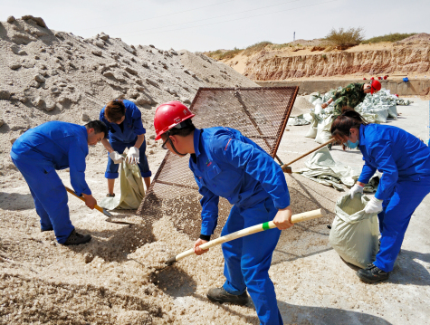 寧夏華御團委組織團員青年突擊勞動(dòng)