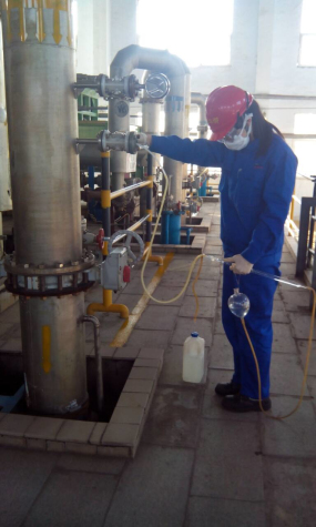 寧夏華御質(zhì)量監測部配合做好電解槽的全分析工作